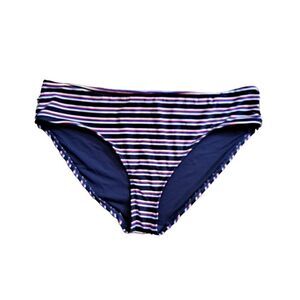 Lauren Ralph Lauren Striped Swimsuit Bottom Red White Blue 10